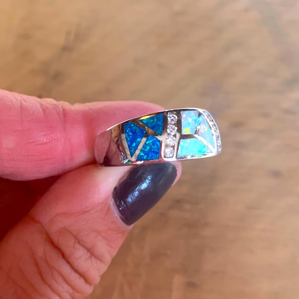 Silver Opal Ring - image 1